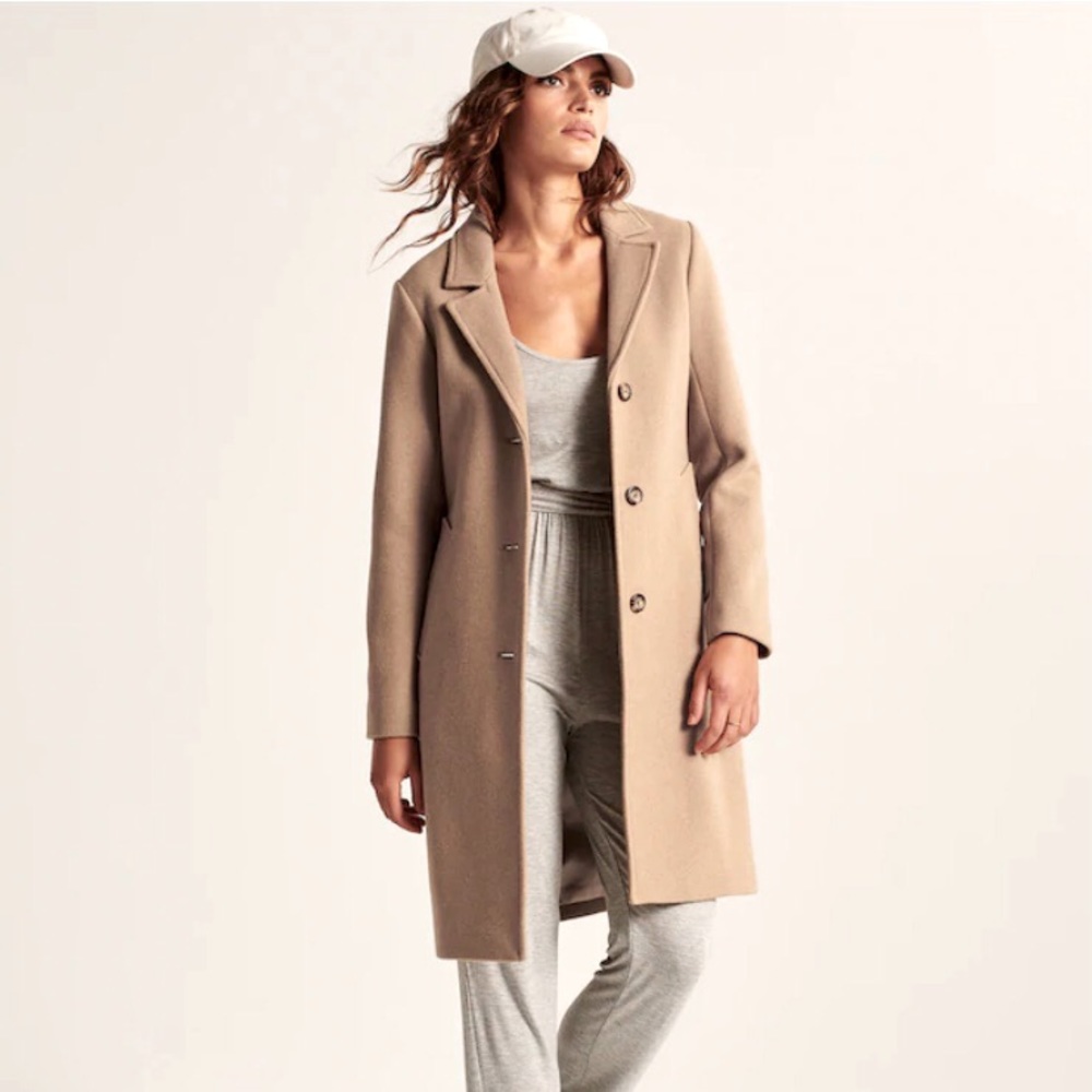 **SOLD**Wool Blend Dad Coat XXS PETITE NWT